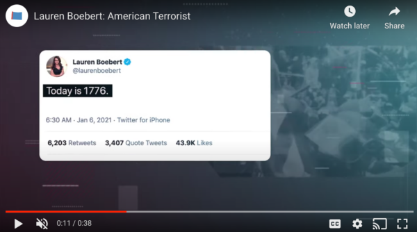 Lauren Boebert American Terrorist Video Ad